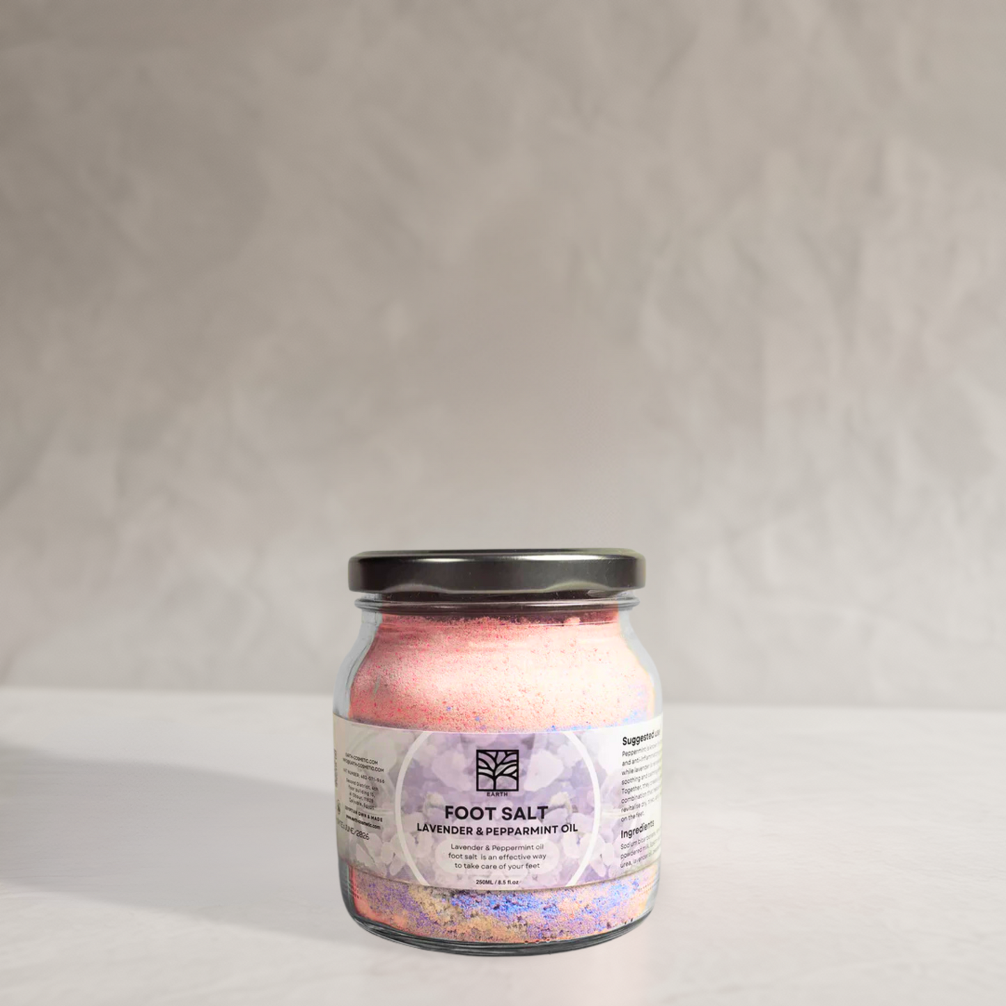 Lavender & Peppermint Oil foot salt