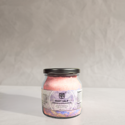 Lavender & Peppermint Oil foot salt