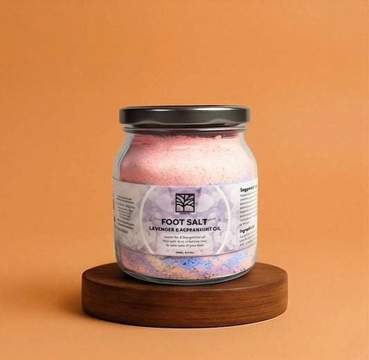 Lavender & Peppermint Oil foot salt
